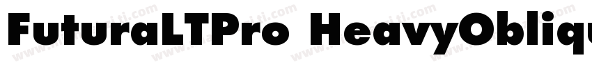 FuturaLTPro HeavyOblique字体转换
